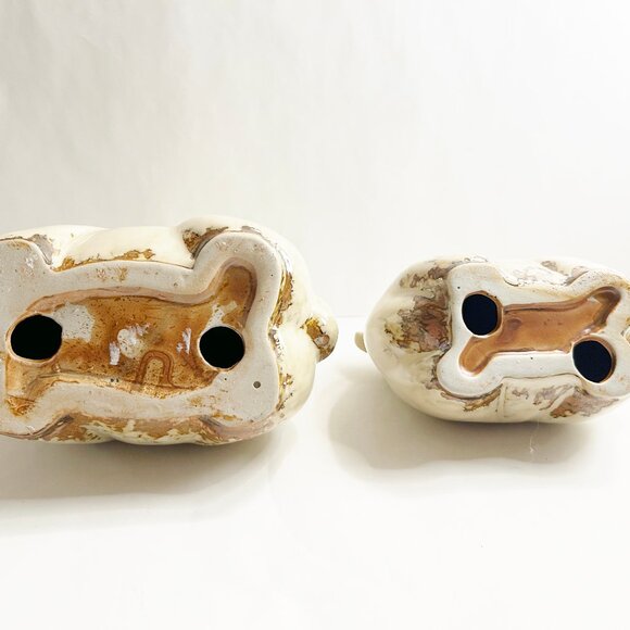 Set of 2 Ceramic Sheep - Glazed, 2 Different Sizes - Home Accents - Picture 5 of 8